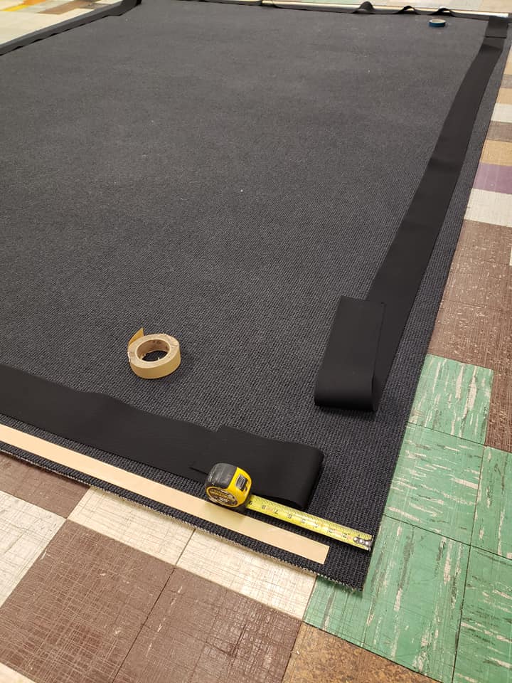 Measuring binding for carpet